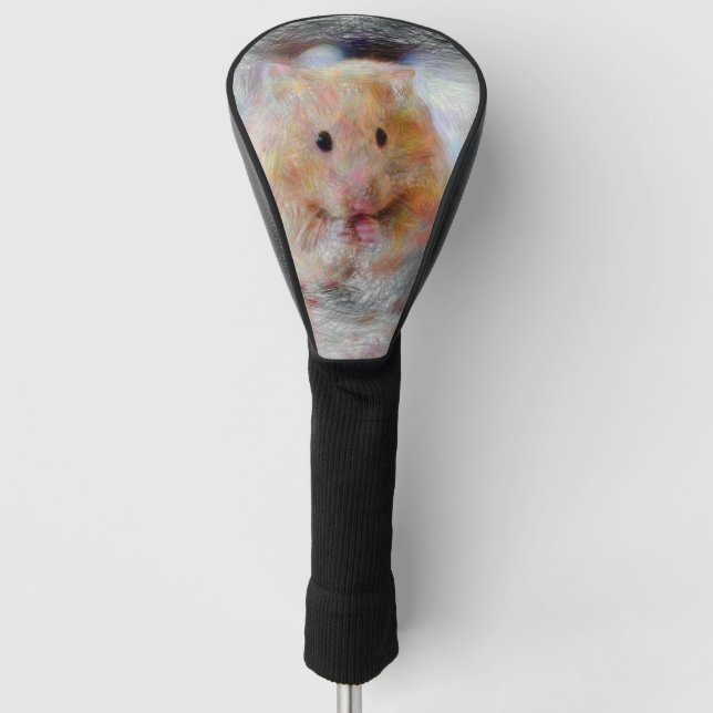 artistic animal hamster golf head cover (Front)