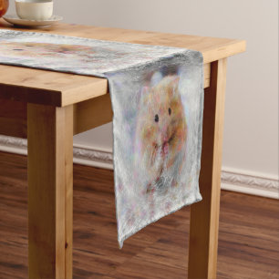 artistic animal hamster medium table runner