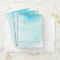 Artistic Aqua Blue Watercolor Large Floral Art