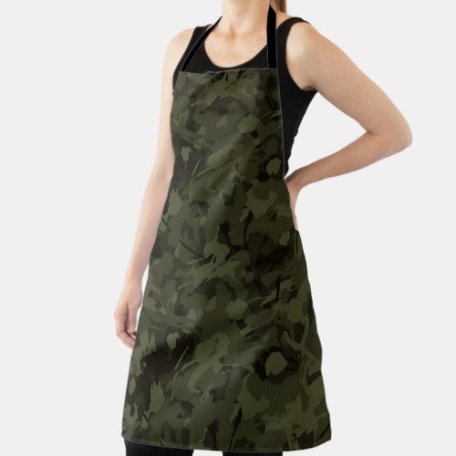 Artistic Army Camo Pattern Apron