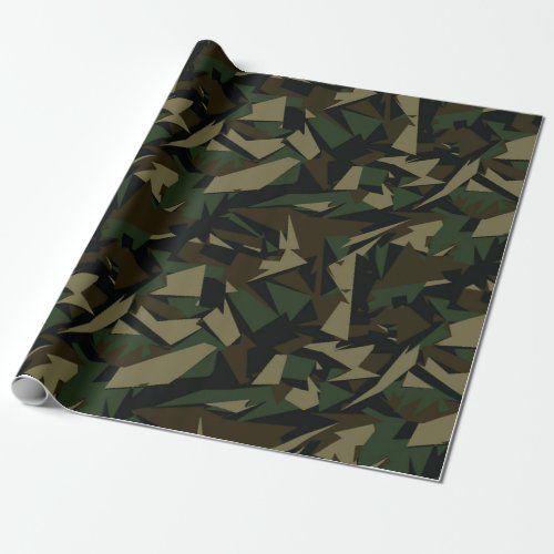 Artistic Army Camo Pattern Wrapping Paper