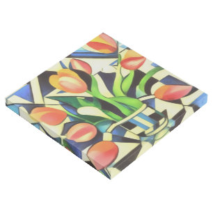 Artistic Art Deco Style Tulips