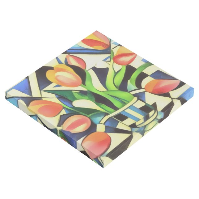Artistic Art Deco Style Tulips (3/4)