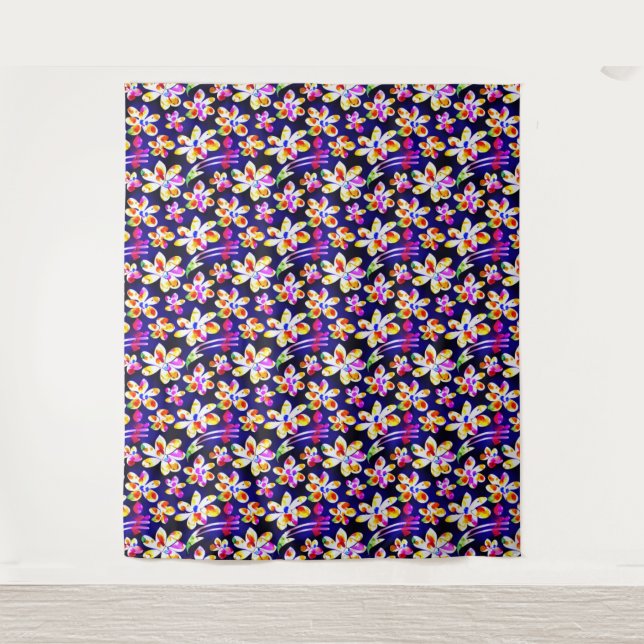 Artistic Art Nouveau Floral Tapestry (Front)