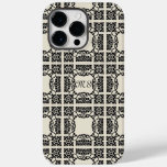Artistic Art Nouveau patterns &amp; Monogram Case-Mate iPhone 14 Pro Max Case