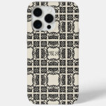 Artistic Art Nouveau patterns &amp; Monogram iPhone 15 Pro Max Case