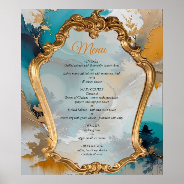 Artistic Asian Oriental Waves & Sceneries Poster (Front)