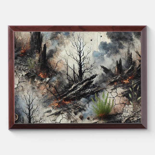Artistic Award Plaque – Unique Custom Design (Horizontal)