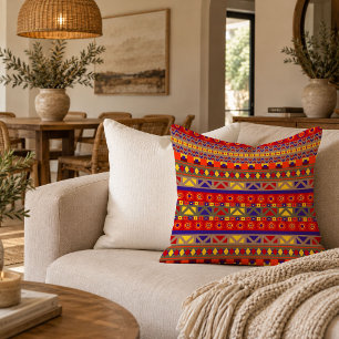 Artistic Aztec Geometric Throw Pillow Home Decor