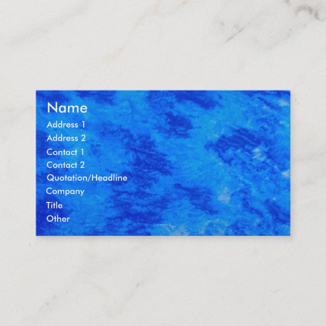 Artistic background texture business card (Front)