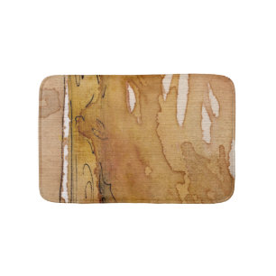Artistic background watercolor bathroom mat