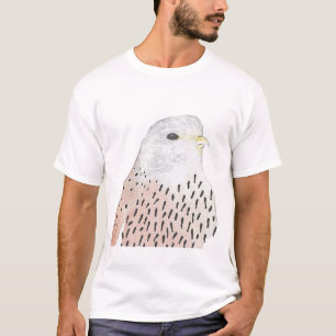 Artistic Bird Watercolor Kestrel T-Shirt