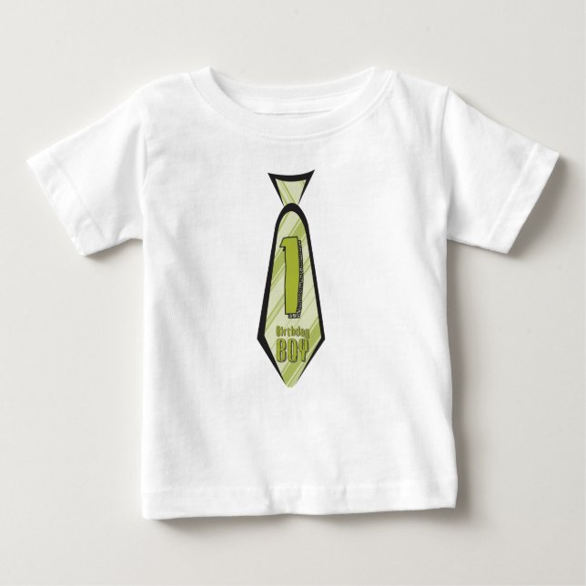 Artistic Birthday Boy Celebration Tie Shirt (Front)