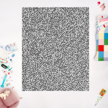 Artistic Black and White Turing Pattern