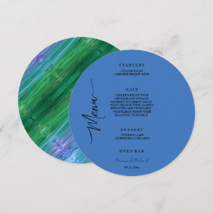 Artistic blending gradient ethereal watercolor  menu