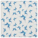 Artistic Blue Butterfly Fabric