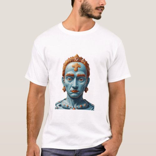 Artistic Blue Man T_Shirt