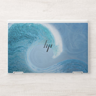 Artistic Blue Wave HP Laptop Skin