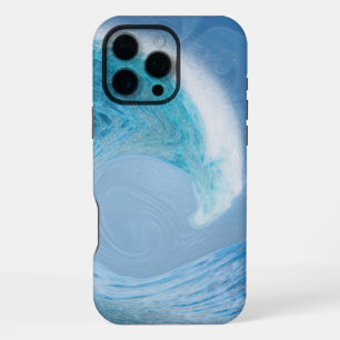 Artistic Blue Wave iPhone 16 Pro Max Case