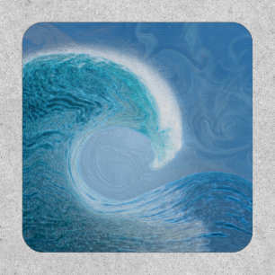 Artistic Blue Wave Patch