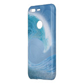 Artistic Blue Wave Uncommon Google Pixel Case (Back/Left)