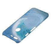 Artistic Blue Wave Uncommon Google Pixel Case (Top)