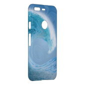 Artistic Blue Wave Uncommon Google Pixel Case (Back/Right)