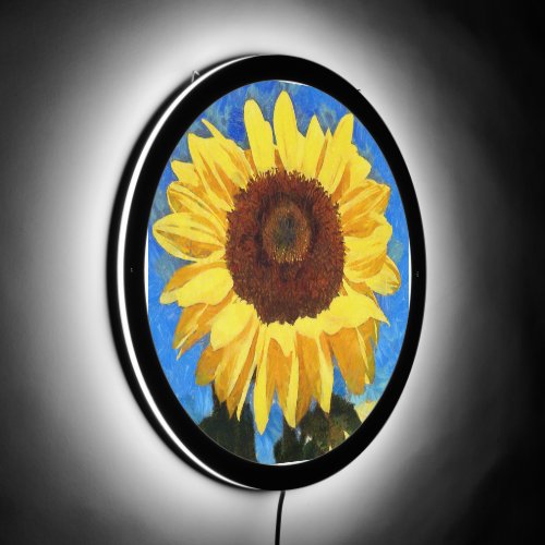 Artistic Bold and Bright Sunflower  LED Sign