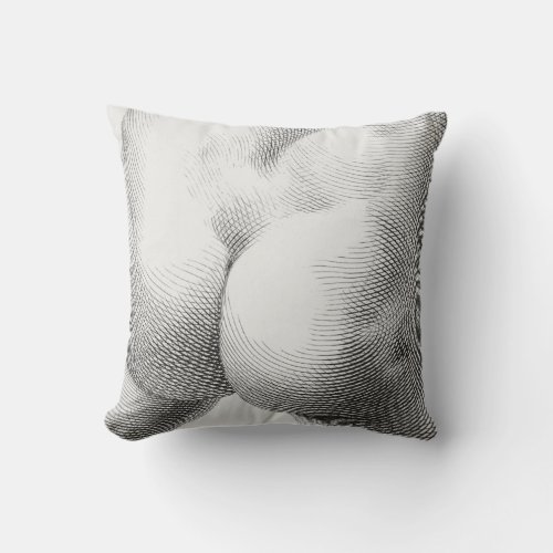 Artistic Bottom Cushion Throw Pillow