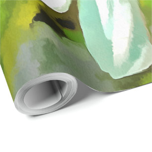 Artistic Bright Colorful White Garden Daisies v6 Wrapping Paper