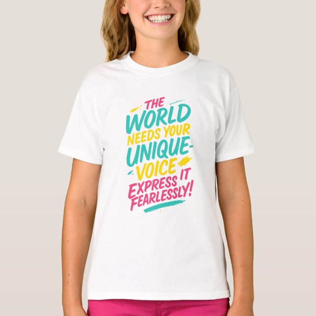 Artistic Brush-Lettering T-Shirt –  (Front)