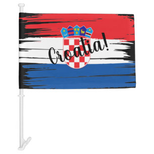 Artistic Brushstroke Croatia Flag