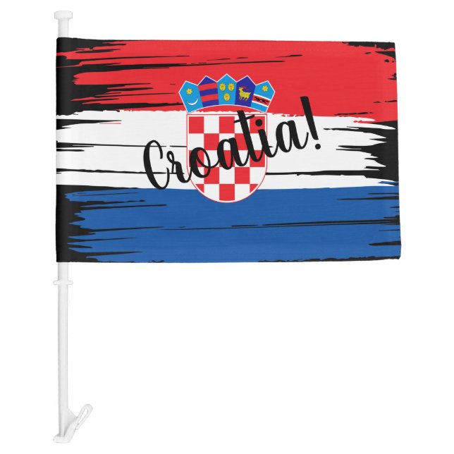 Artistic Brushstroke Croatia Flag (Front)