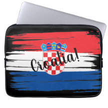 Artistic Brushstroke Croatia Flag 