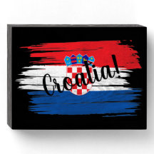 Artistic Brushstroke Croatia Flag