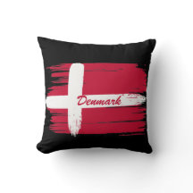 Artistic Brushstroke Denmark Flag