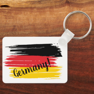 Artistic Brushstroke Germany Flag  Keychain