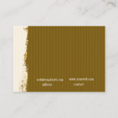 Artistic Brushstrokes Rust Earth-Colors Business Card (Back)
