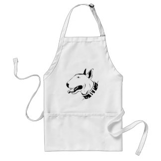 Artistic Bull Terrier Dog Breed Design Adult Apron