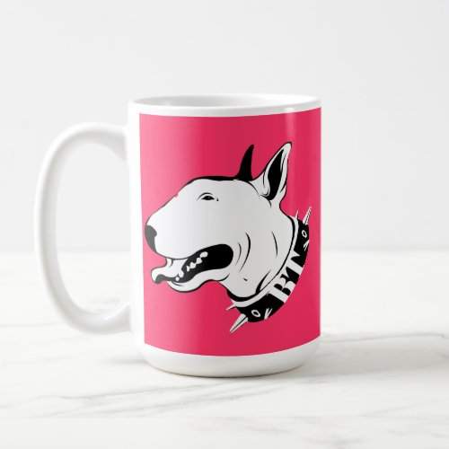 Artistic Bull Terrier Dog Breed Design Coffee Mug