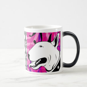 Artistic Bull Terrier Dog Breed Design Color Morph Mug