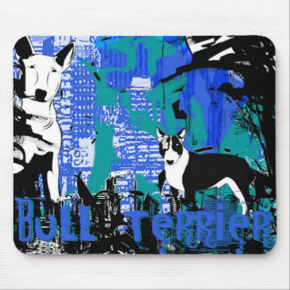 Artistic Bull Terrier Dog Breed Design Mouse Pad