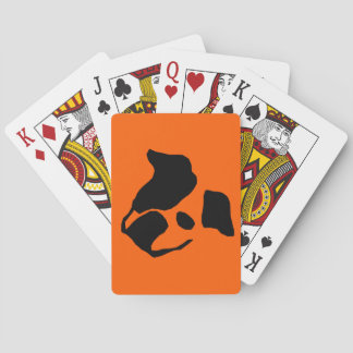 Artistic bulldog poker cards