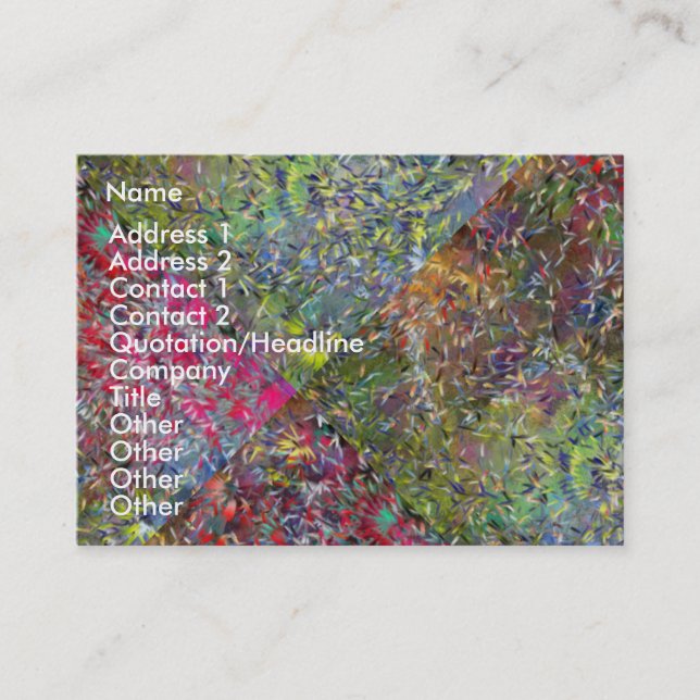 Artistic Business Card (Front)