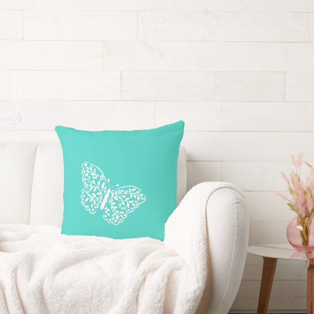 Artistic Butterfly Custom Color  Throw Pillow (Couch)