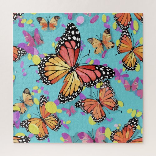 Artistic Butterfly Montage Puzzle
