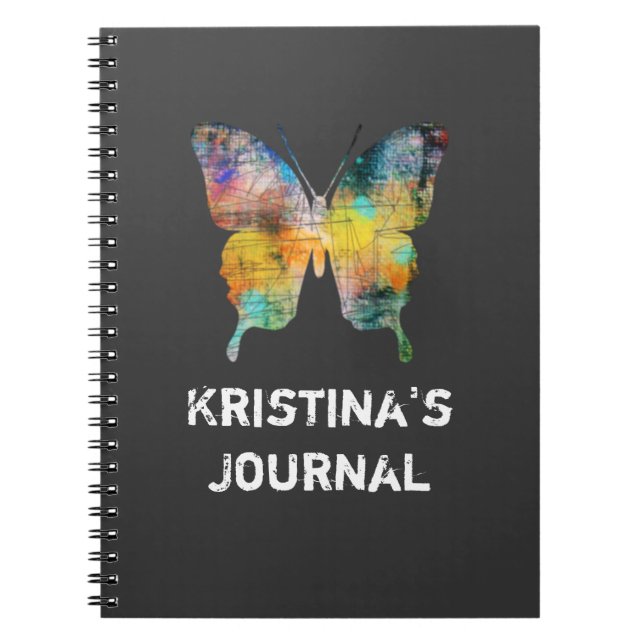 Artistic Butterfly Notebook (Front)