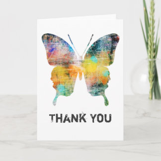 Artistic Butterfly Thank You Cards