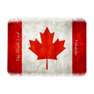 Artistic Canadian Flag Maple Leaf l'Unifolié Magnet