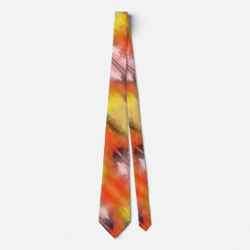 Artistic Candy Corn Colors Abstract Art Neck Tie